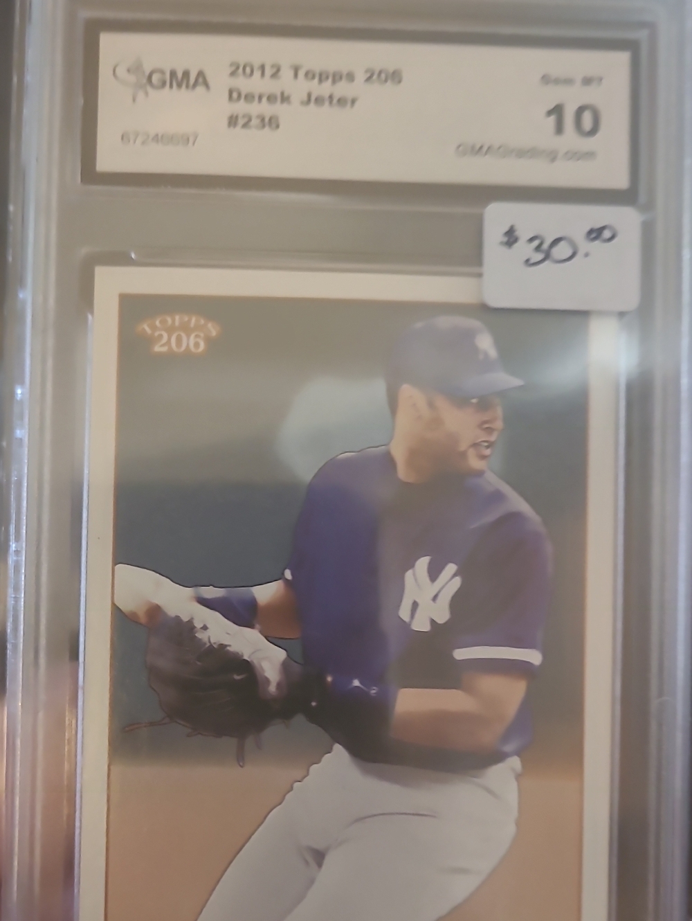Topps Derek Jeter Collectible Card with Blue and White Accents